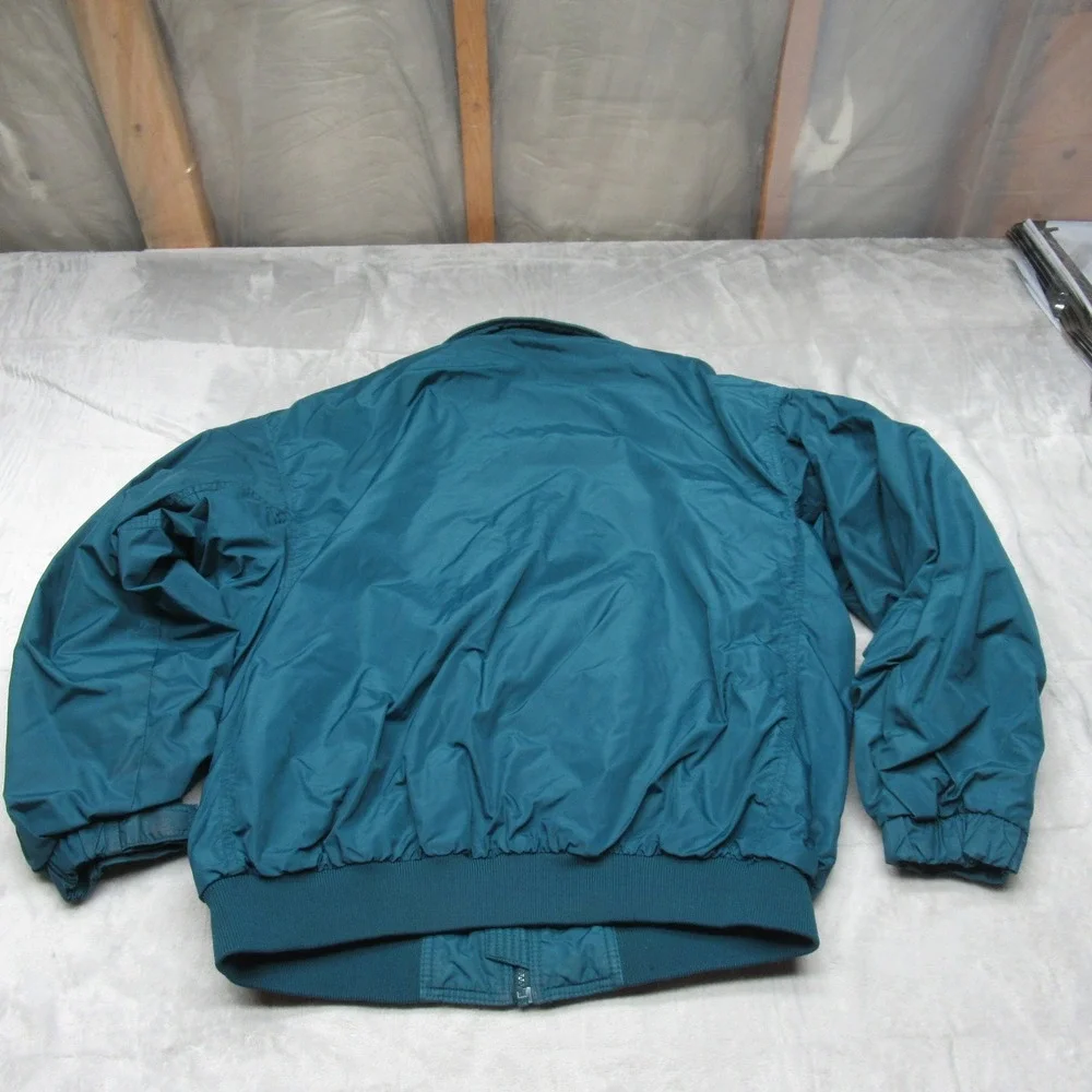 Columbia Jacket Mens Large Sea Blue‎ Fleece Lined Insulated Bomber Winter VTG